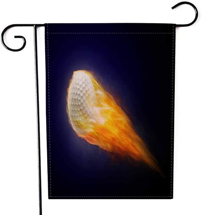 EMMTEEY Holiday Garden Flag Double Sided Burlap Decoration 12.5x18 Inch for Yard Outdoor Decor Garden Flag Flying Fire