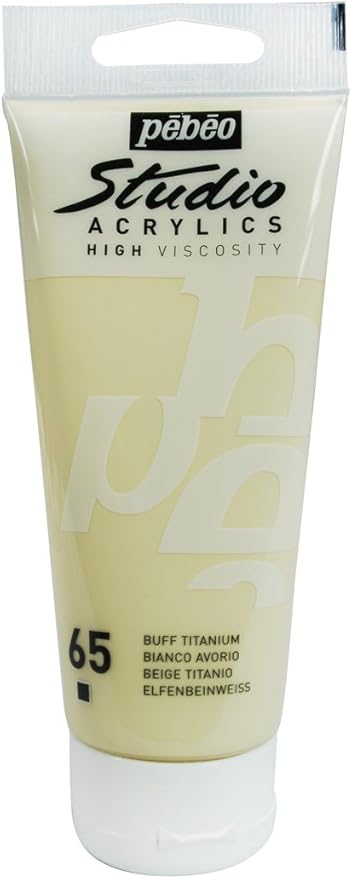Amazon Com Pebeo Acrylic Fine Studio Acrylics Buff Titanium Buff Titanium 100ml 3 38oz