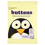 Cadburys White Buttons - 32.5g - Pack of 12 (32.5g x 12 Bags-Count)