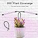 Grow Light , 18W full Spectrum 36 LED Plant Lights for Indoor Plants with timer in 3/6/12H , Red/Blue Spectrum, 5 Dimmable Levels, 3 Switch Modes,360 dgree Adjustable Gooseneck