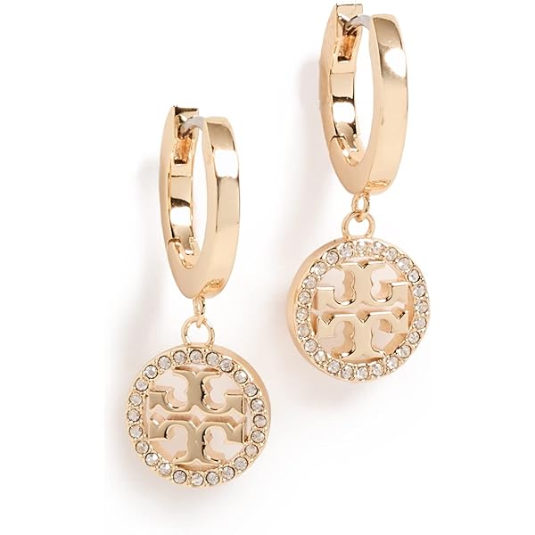 Amazon.com: Tory Burch Women's Kira Enamel Circle Stud