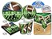 Deluxe Football Theme Party Supplies Set for 20 People, Includes 20 Large Plates, 20 Small Plates, 20 Napkins, 20 Cups & 2 Table Covers - Perfect for Gameday or Birthday (82 Pieces Total)