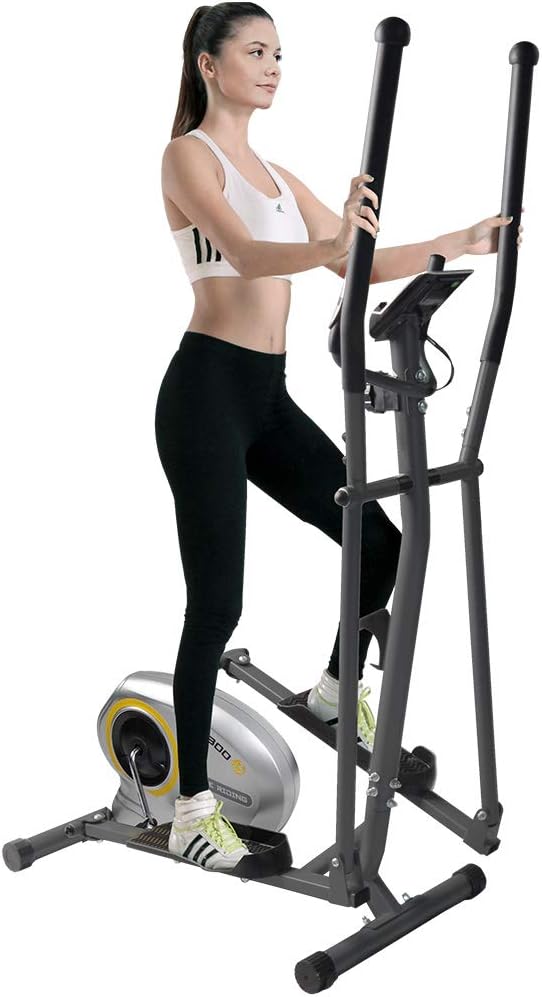 pooboo Elliptical Machine for Home Use,Portable Elliptical Trainer for Home Gym Exercise