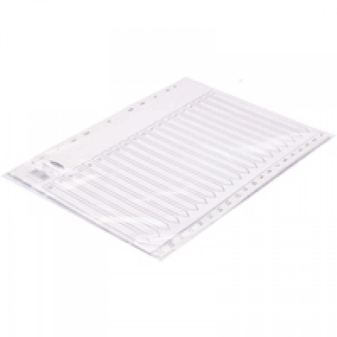 Concord Index 1-20 A4 Polypropylene White 64401