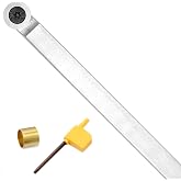 Woodturning Tools Carbide Tipped Lathe Chisel Finisher Tool Bar 10 Inches With Ci0 16mm Round Carbide Insert Cutter for Wood Hobbyist or DIY or Carpenter,Handle not Include