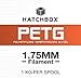 HATCHBOX PETG 3D Printer Filament, Dimensional Accuracy +/- 0.03 mm, 1 kg Spool, 1.75 mm, White