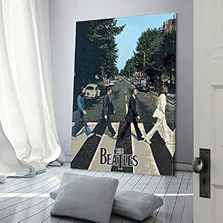 XYDQ Poster décoratif sur toile The Beatles Abbey Road 50 x 75 cm - Les Beatles, Paul McCartney, John Lennon, RIngo Starr, George Harrison XYDQ Poster décoratif sur toile The Beatles Abbey Road 50 x 75 cm – Image 3