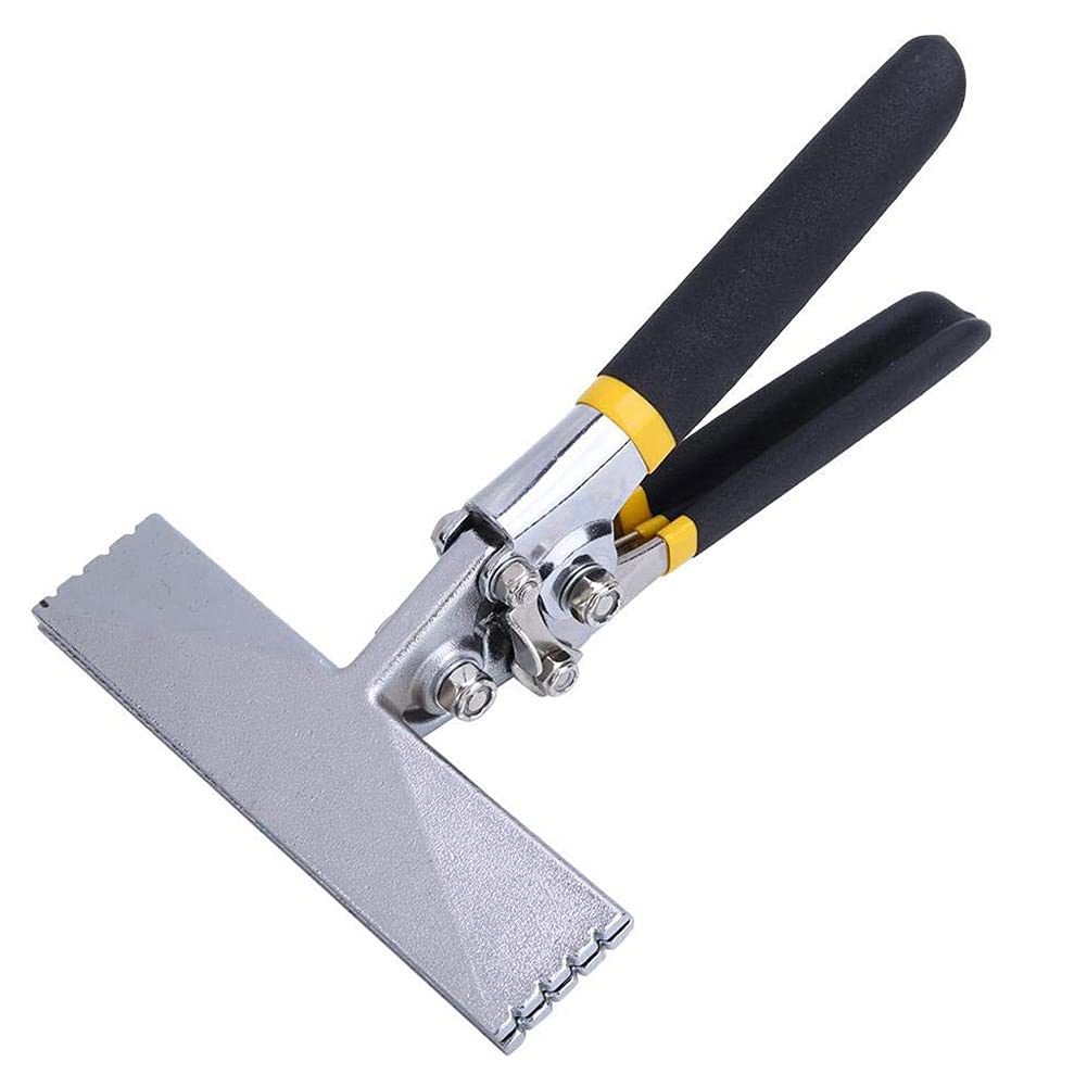 Chesoon Sheet Metal Bending Pliers Width 150mm Straight Length 225mm, Anti Rust Sturdy and Lifelong Sheet Metal Hand Seamer Aluminum Alloy Tool