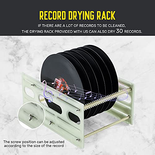 CGOLDENWALL 6.5L Ultrasonic Vinyl Record Cleaner 712 Inch 6 Records