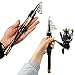 Sougayilang Mini Spinning Fishing Rod and Reel Combos Portable Pocket Telescopic Fishing Pole Spinning Fishing Reel for Kids & Adults Travel Saltwater Freshwater Fishing