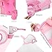 eNilecor Kid's Knee Pads Wrist Roller Elbow Blading Blades Pad Guards for Skating as Girls Birthday, Christmas Gift Pack of 6