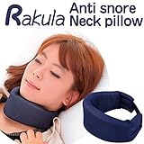 Anti Snore Neck Pillow, Chin Strap, Stop Snoring, Anti Snoring Jaw Strap (Standard, Navy)