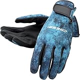 Cressi 2mm Hunter Spearfishing Gloves, Blue - LG