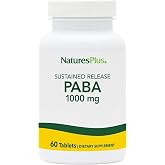 NaturesPlus PABA - 1000 mg, 60 Sustained Release Tablets - Skin Health Support Supplement - Promotes Energy &amp; Digestive Wellness - Gluten Free - 60 Servings