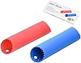 [Upgraded Version] Maxracy 2 Set Silicone Garlic Peeler Easy Roller Peeling Tube Odor Free Useful Kitchen Tool—Color: Red, Blue