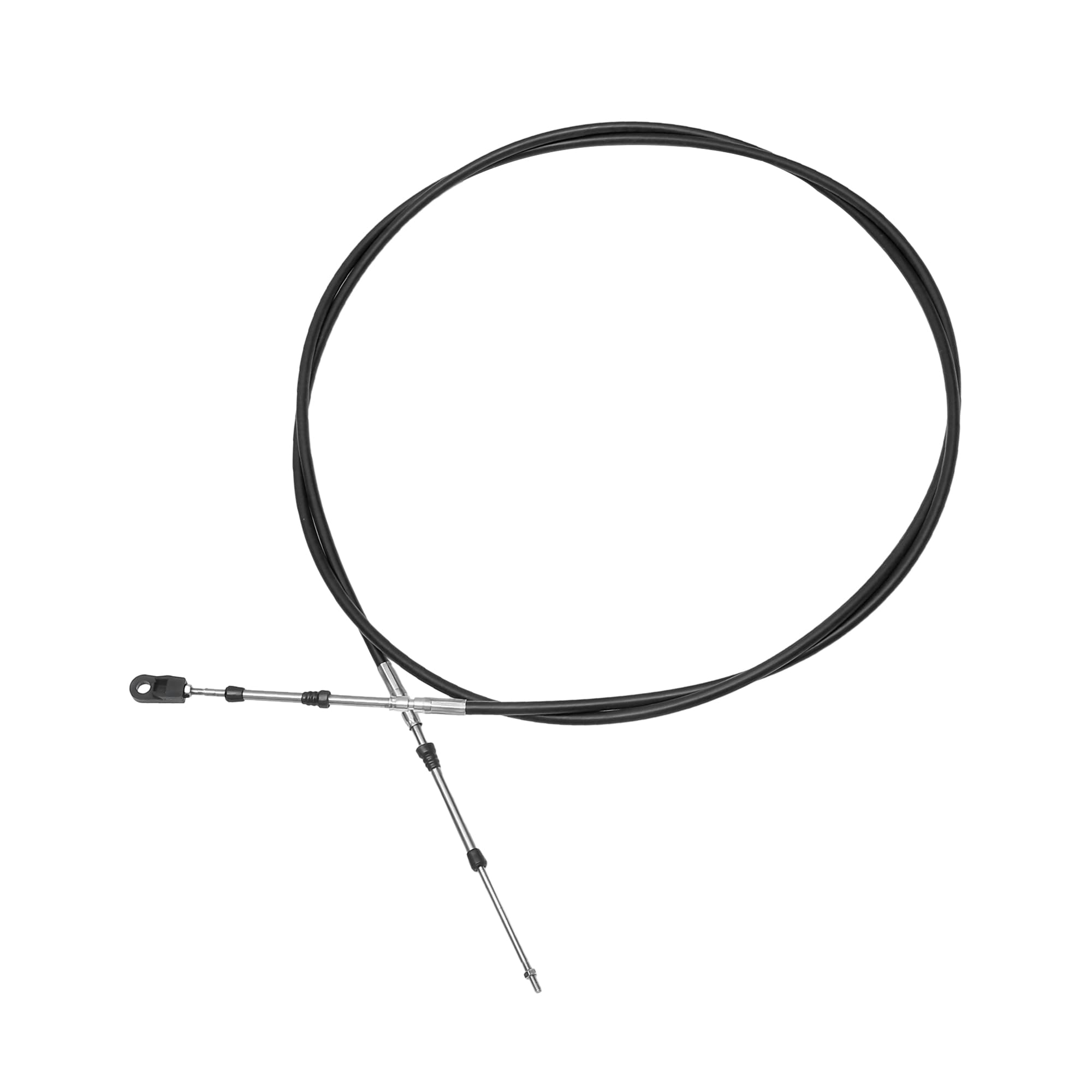 X AUTOHAUX 300cm 10FT 33C/3300 Marine Boat Throttle Shift Control Cable Black