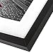 Americanflat 11x13 Picture Frame with Shatter-Resistant Glass - Use as 8x10 Frame with Mat or Display 11x13 Photo Without Mat - Signature Collection - Picture Frames for Wall Display - Black
