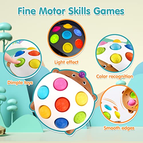 Qizebaby 5 Pack Baby Toys Sensory Set with Sensory Balls, Silicone