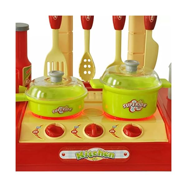 vidaXL Kinderspielküche mit Licht Sound Kinderküche Spielküche Spielzeug – Bild 5
