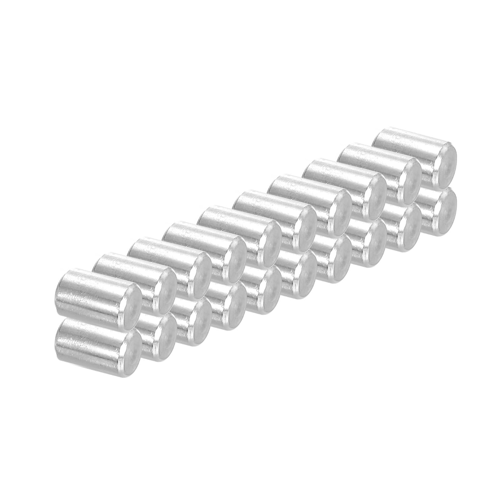PATIKIL 304 Stainless Steel Dowel Pin 6x10 mm (1/4" Dia), 30 Pcs Hardened Metal Dowel Pins Bunk Bed Pegs Pin Replacement Hardware for Shelf Furniture Assembly DIY