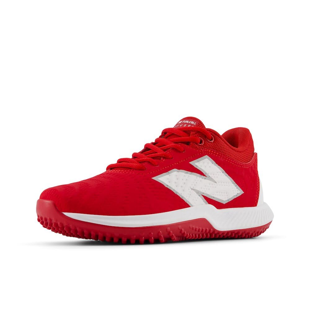 New Balance Women’s FuelCell Fuse V4 Turf Trainer Softball Shoe, Team Red/Optic White, 13