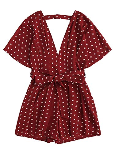 red tie waist shorts