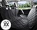 Bonve Pet Dog Seat Cover - Waterproof Pets Car Liner with 2 Adjustable Pet Car Safety Belts Best Dog Hammock Bench Protector for Cars, SUV, Standard