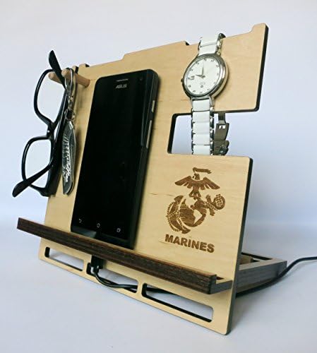 Marine logo, Custom image, Graduate gift, Personalised Dock Station, Tablet holder