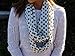 Polka Dot Infinity Scarf for Women with Zipper Storage Pocket - Pop Fashion (Brown)