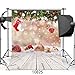 WOLADA 5x7FT Christmas Backdrop Christmas Wall Backdrop Winter Christmas Backdrop and Wood Floor Christmas Scene Backdrop Kids Newborn Christmas Photography Prop Christmas Photo Booth Backdrop 10825