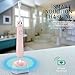 Premium Sonic Electric Toothbrush Set For Men & Women - IPX7 Waterproof Wireless Rechargeable Toothbrush W/Base & Replacement Head - Four Brushing Modes - Pink Color - User Guide Included
