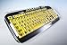 Viziflex Transparent Sturdy Acrylic Keyguard Custom Made for EZSee Large Print Keyboards (Keyboard NOT Included)