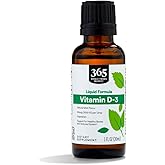 Whole Foods Market, Vitamin D-3 Liquid Mint Flavor 1000IU, 1 OZ