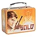 Vandor 99071 Star Wars Hans Solo Shaped Tin Metal Lunchbox Tote with Handle, 3.5