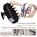 Ethradia Scalp Massager, Hair Shower Brush, Siliscrub Shampoo Brush, Hair Scalp Brush, Hair Products with Soft Silicon Brush Head for Women/Men/Childs/Pets (Black)