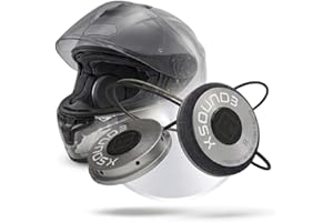 IASUS Premium Audio Motorcycle Helmet Speakers Work with Most Helmet Comms with Earbud Ports - The XSound 3 Drop in Helmet He