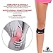 Knee Sleeve Package (Pack of 4) - Knee Compression Sleeve (1 Pair) & FREE Knee Braces (1 Pair) - Patella Knee Support Straps Sleeves - Knee Arthritis Brace & Pain Relief Strap (Black, Medium)