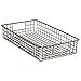 mDesign Wide Metal Wire Food Storage Organizer Basket with Handles - Organization in Kitchen Cabinets, Pantry Shelf, Bathroom, Laundry Room, Closets, Garage, Concerto Collection, 2 Pack, Bronze