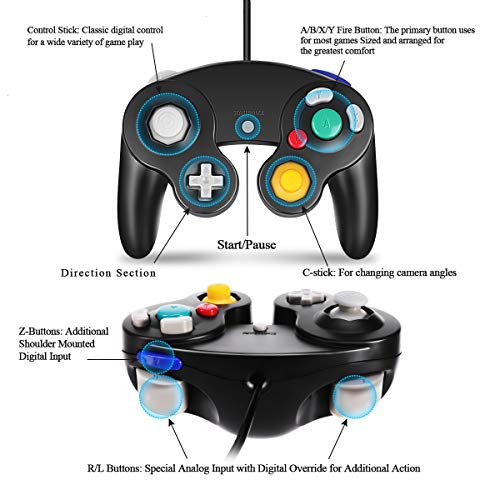 1 Gamecube+Controller+Compatible+Nintendo+Black