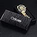 Caluxe Men's Skull Watch Skeleton Automatic Mechanical Wrist Watch Self Winding with Stainless Steel Band