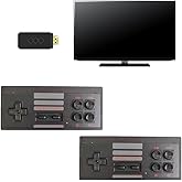 PwuePwle Extreme Mini Retro Game Box with 2 Wireless Controllers, Plug and Play TV Gaming System, Nostalgia Gift for Family Game Night, Ideal for Teens and Adults