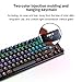 STOGA Anti Ghosting Mechanical Keyboard,USB Wired Gaming Keyboard with 87 Keys, Alloy Panel, 13 Kinds of Backlight Modes RGB /Single LED Backlit Adjustable, Media Controlsthumb 2