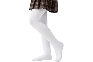 CozyWow Girls Winter Warm Fleece Lined Tights, Soft Thick Thermal Dance Tights for Kids