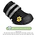 Petacc 4 Piece Dog Shoes Waterproof Dog Boots Anti-Slip Snow Boots Warm Paw Protector for Medium/Large Dogs Labrador Husky Shoes, 6