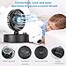 COMLIFE Oscillating Desk Fan, Rechargeable Battery Operated Fan Mini Personal Cooling Fan Powered USB 4400mAh Battery, 60 Degree Oscillation, Stepless Speed Regulation