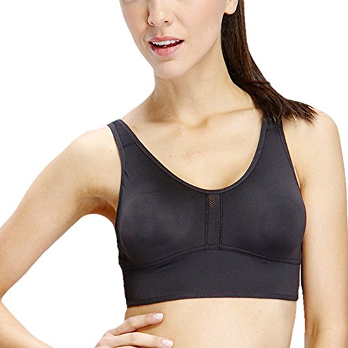 Yvette Women Sports Bra #6010 - U Back/Wide Band/Anti-Bacterial