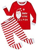 Christmas Girls Boys Pajamas Cotton Kids Pjs Toddler Sleepwear Pant Set