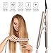ETEREAUTY Hair Straightener, Hair Straightens & Curls with Adjustable Temp, Professional Flat Iron for Hair Styling，Luxurious Gold