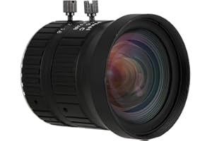 5mm Surveillance Camera Lenses, Super Clear Focal Length Manual Lens, HD 5 Megapixel Panoramic Lens 2/3 C Mount for Surveilla