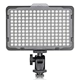 TOLIFO Photo Studio 176 LED Ultra Bright Dimmable On Camera Video Light for Canon,Nikon,Pentax,Panasonic,Sony,Samsung,Olympus and Other Digital SLR Cameras(PT-176S)
